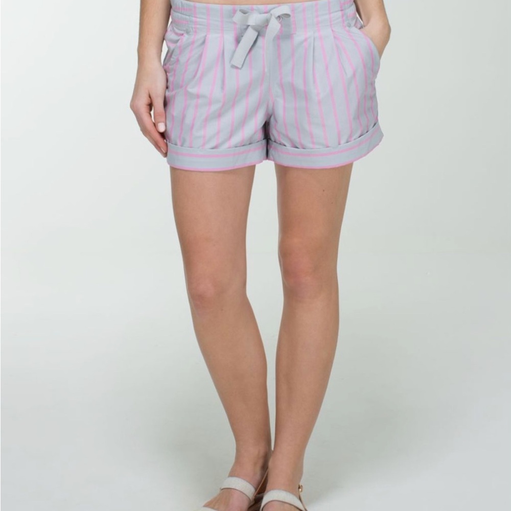Lululemon Spring Break Away Short - Deauville Stripe Pow Pink Light Solid